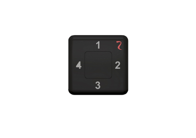 AVS ELECTRONICS 1112134  ZEN 4 PLUS BLACK Telecomando 4 canali bidirezionale - colore nero