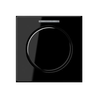 JUNG A1540BFKO5SW Mascherina con uscia luce per pulsante rotativo KNX- nero