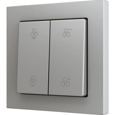 ZENNIO ZS552PB4SC ZS55. Double Soft push button for 4 binary inputs