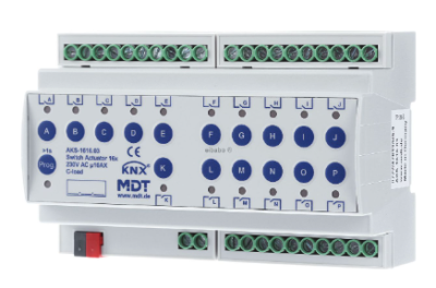 MDT AKS-1616.03 Attuatore di commutazione 16 volte per automazione domestica KNX AKS-1616.03