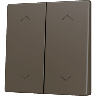 ZENNIO ZS55CSOFT24SHM ZS55. Cover for Double KNX Soft push button - Mocha