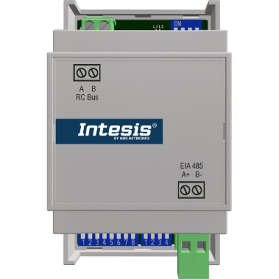 INMBSTOS001R000 Intesis Gateway Toshiba VRF e Digital a Modbus RTU — 1 Unità Interna — Connessione via bus RYB — Configurazione via DIP switch