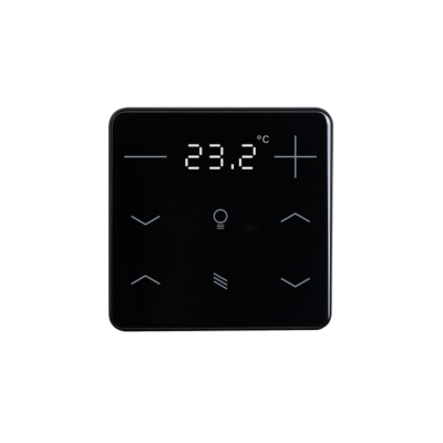 ELSNER 71192 KNX eTR 208 Light/Sunblind, black RAL 9005 Button for Temperature
