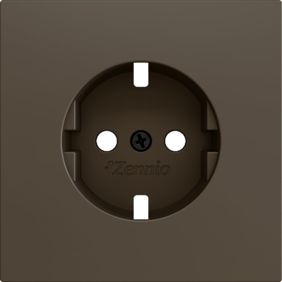 ZENNIO ZS70CSCSM ZS70. Schuko screwless socket cover 70x70 mm - Moc