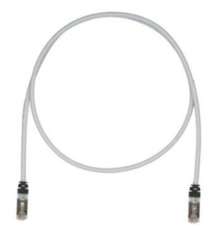 PANDUIT STP6X0.5MIG Copper Patch Cord- Cat 6A- Intl Gray S/FTP Cable- 0.5 meter