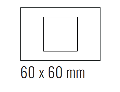 EKINEX EK-DRS-FCC Placca Deep (FF e 71 e 20Venti ) rettangolare  - FENIX NTM cacao orinico