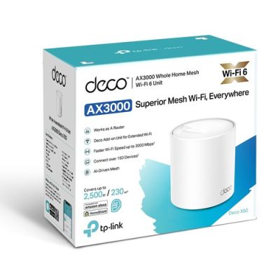 TP LINK DECO X50-POE(1-PACK) AX3000 HOME MESH WI-FI 6 POE - Wireless LAN