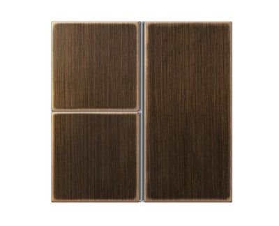 JUNG ME2403TSAAT Copritasto per modulo sensore 3 canali- mod. LS990- ottone anticato