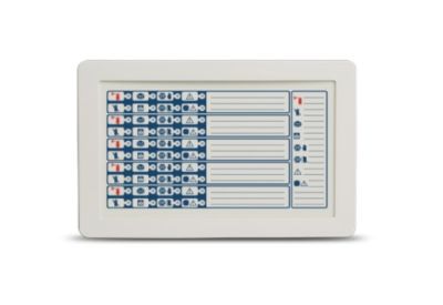 INIM FIRE FPMEXT-L Front module equipped with 40 three-color LEDs that replicate the signals of up to 5 IFMEXT cards