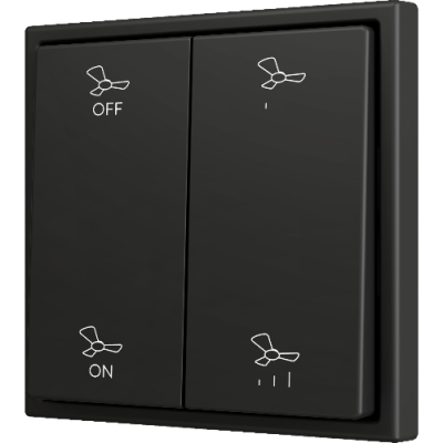 ZENNIO ZS702PB4AC ZS70. Double Soft push button for 4 binary inputs