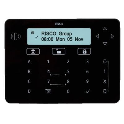 RISCO RPKELPB0000B Elegant black touch keyboard for LightSys+ (and with