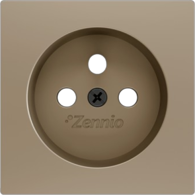ZENNIO ZS70CTFSC ZS70. Cover for French socket with screws - Champagne