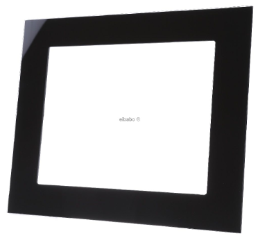 MDT VCB-10SW.04 VisuControl, ACC. Telaio di copertura in vetro da 10 pollici, nero, per automazione domestica