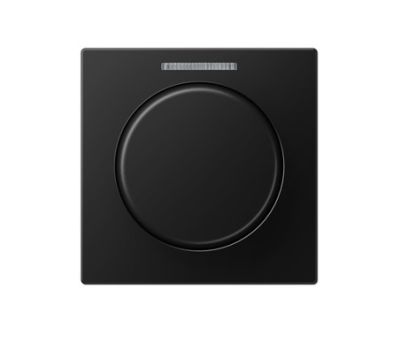 JUNG A1540BFKO5SWM Mascherina con uscia luce per pulsante rotativo KNX- nero grafite opaco