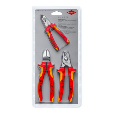 00 31 30 BK V02 VDE KNIPEX 3-piece cutting set