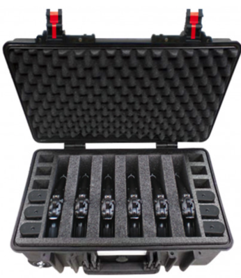 GT LINE 5221HL.B.6P black - for 6 Guns + 12 Chargers (suitable for Pis
