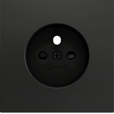ZENNIO ZS70CFSA ZS70. French socket cover 70x70 mm - Anthracite