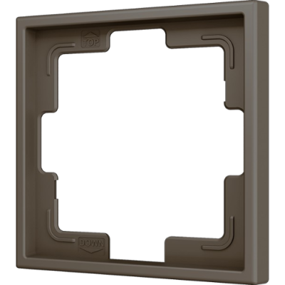 ZENNIO ZS70FM1M ZS70. 1-gang Frame - Mocha