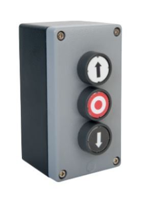 DOMOTIME PBI.UDES Outdoor industrial push-button panel with buttons: Go up, down and stop