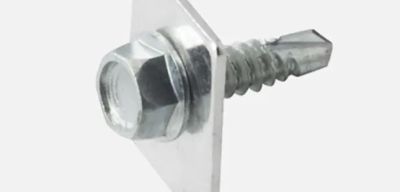 DOMOTIME CNYRVA4 Bag of 4 self-drilling screws and 4 fixing washers for nylon rack