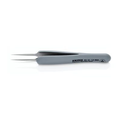 KNIPEX 92 21 13 ESD ESD stainless steel rubber tweezer