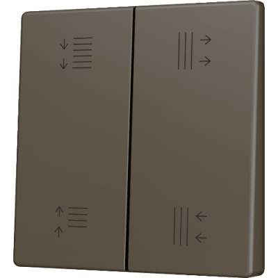 ZENNIO ZS55CSOFT24MC ZS55. Cover for Double KNX Soft push button 55x55