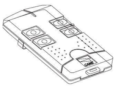 CAME SPARE PARTS 119RIR314 TRANSMITTER SHELL - TOP-304A