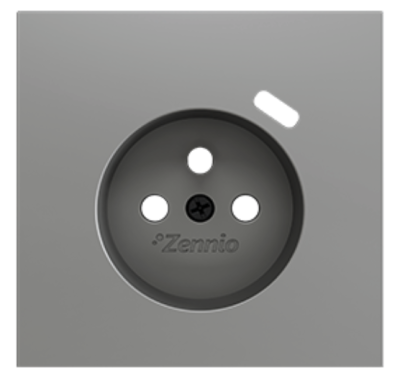 ZENNIO ZS70CF2USS ZS70. French socket cover with USB C and A 70x70 m