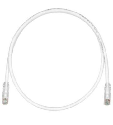 PANDUIT UTPSP1MY Copper Patch Cord- Cat 6- Off White UTP Cable- 1 Meter
