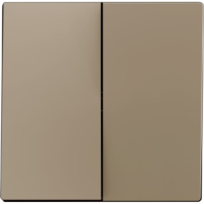 ZENNIO 830001904 ZS55. Double switch cover 55x55 mm - Champagne