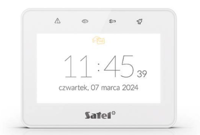 SATEL INT-TSG2R-W Tastiera touch personalizzabile 4.3'', con lettore