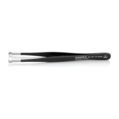 KNIPEX 92 08 79 ESD Stainless steel ESD positioning tweezer