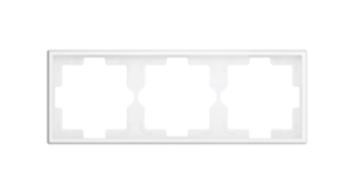 ZENNIO ZS70FM3MW ZS70. 3-gang Frame - Matt white