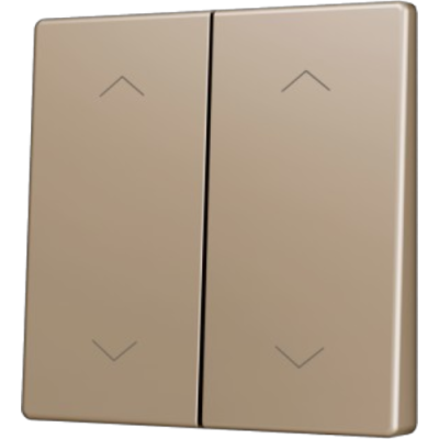 ZENNIO ZS55CSOFT24SHC ZS55. Cover for Double KNX Soft push button 55x55