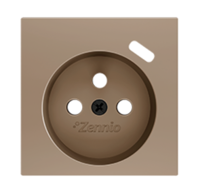 ZENNIO ZS55CF1USC ZS55. French socket cover with USB C 55x55 mm - Ch