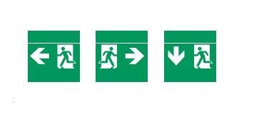 COOPER CSA LIGHTING 40071351924 PICTOGRAM KIT FOR 83022 ISO7010
