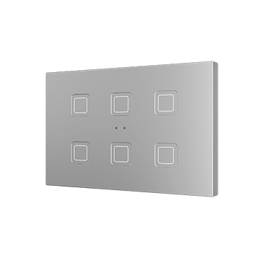 ZENNIO ZVITRXL6S Tecla RGB XL 6. Pulsante capacitivo in PC-ABS - 6