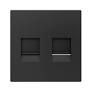ZENNIO 830001305 Cover RJ45 doppia ZS55,nero