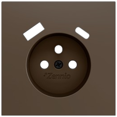 ZENNIO ZS70CTFSM ZS70. Cover for French socket with screws 70x70 mm