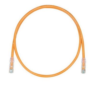 PANDUIT UTPSP4MORY Patch Cord in Rame- Cat 6- Orange UTP Cable- 4 Meter