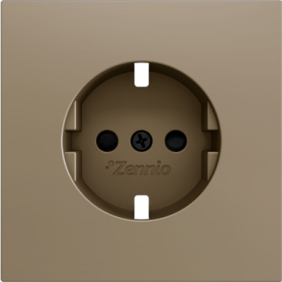 ZENNIO ZS70CSCSC ZS70. Schuko socket cover 70x70 mm - Champagne