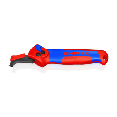 KNIPEX 16 50 145 SB Cable stripping knife with guide rail