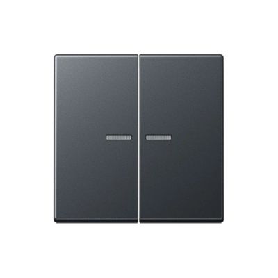 JUNG A10921STRFBFANM Pulsante KNX RF, 2 canali, antracite opaco