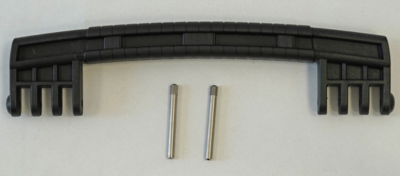GT LINE KIN.1365 Handle, black, black rubber coating (mod. 7)