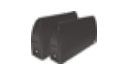 CAME 001TMF6WN PACK OF BLACK CAPS AND 6M MECHANISMS