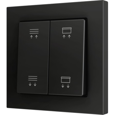 ZENNIO ZS552PB4AC ZS55. Double Soft push button for 4 binary inputs