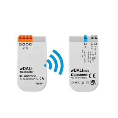 LUNATONE 86459587-TM WDALi Transmitter paired with Receiver, DALI addre