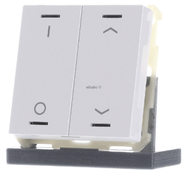 MDT BE-TAL63T2.D1 KNX Button Light 63 2 volte, RGBW, con sensore di temperatura, bianco da studio lucido