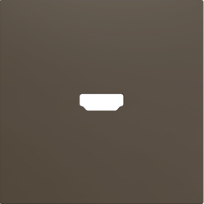 ZENNIO ZS70CHM ZS70. Cover for HDMI insert 70x70 mm - Mocha