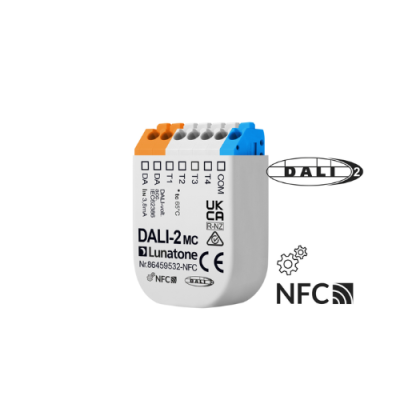 LUNATONE 86459532-2-APP Push Button Coupler, input 4 x potential free cont